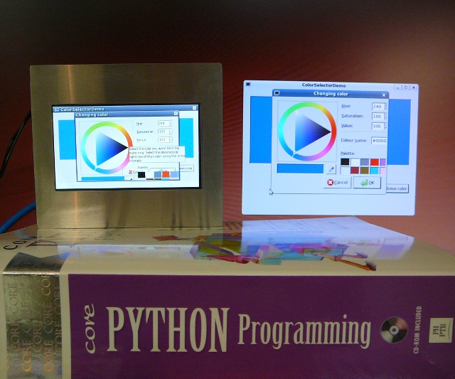 PyGTK demo on a TPC-43A