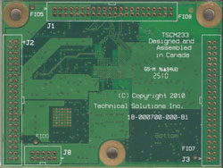 bottom side of a TSCM-233 Medallion Touch Screen Computer Module
